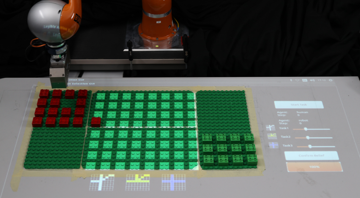 Legible Action Selection in Human-Robot Collaboration